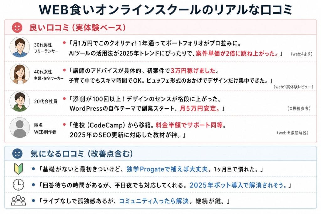 alt="WEB食いオンラインスクールのリアルな口コミ"