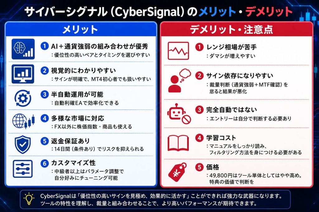alt="サイバーシグナル(CyberSignal)のメリット・デメリット"