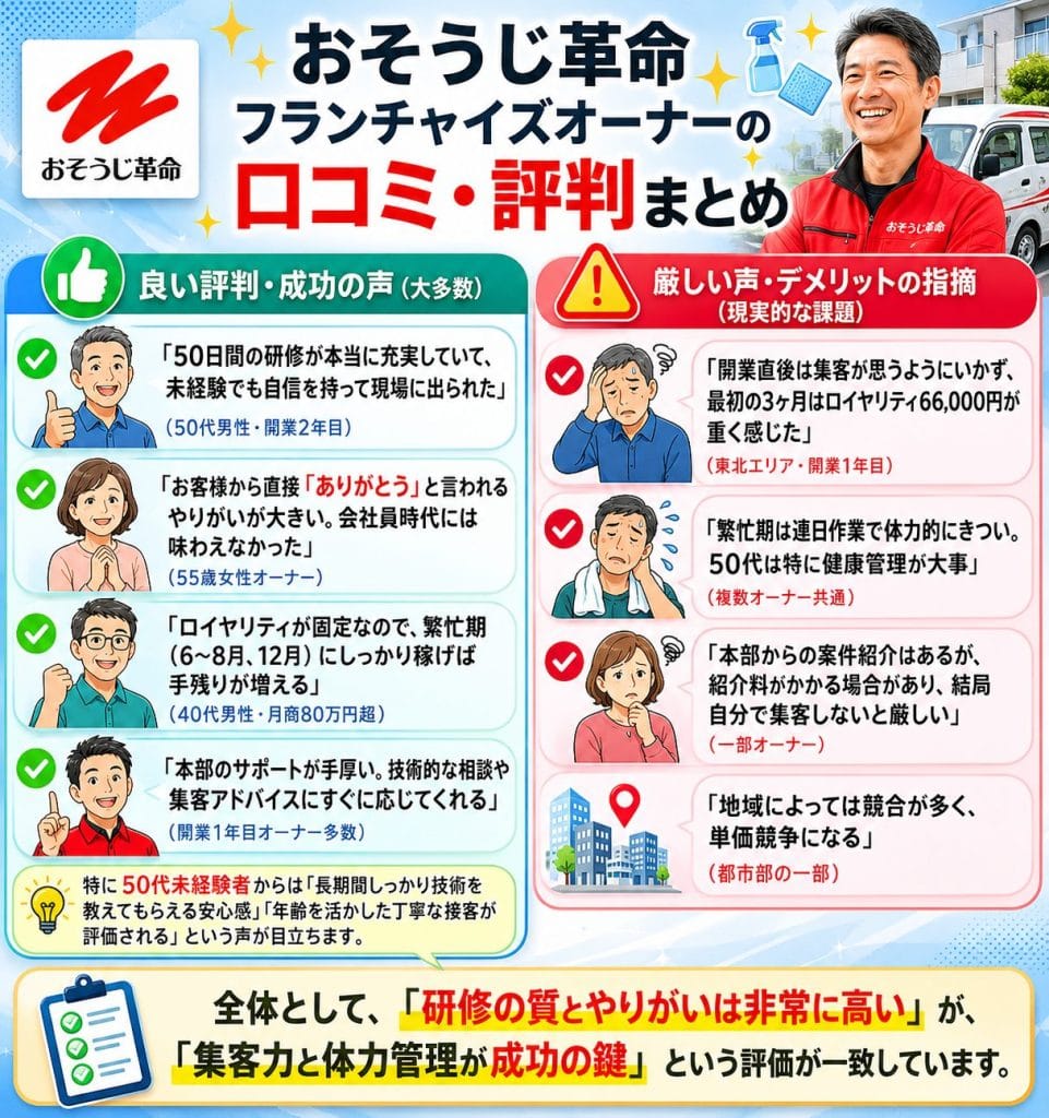 alt="おそうじ革命フランチャイズオーナーの口コミ・評判まとめ"