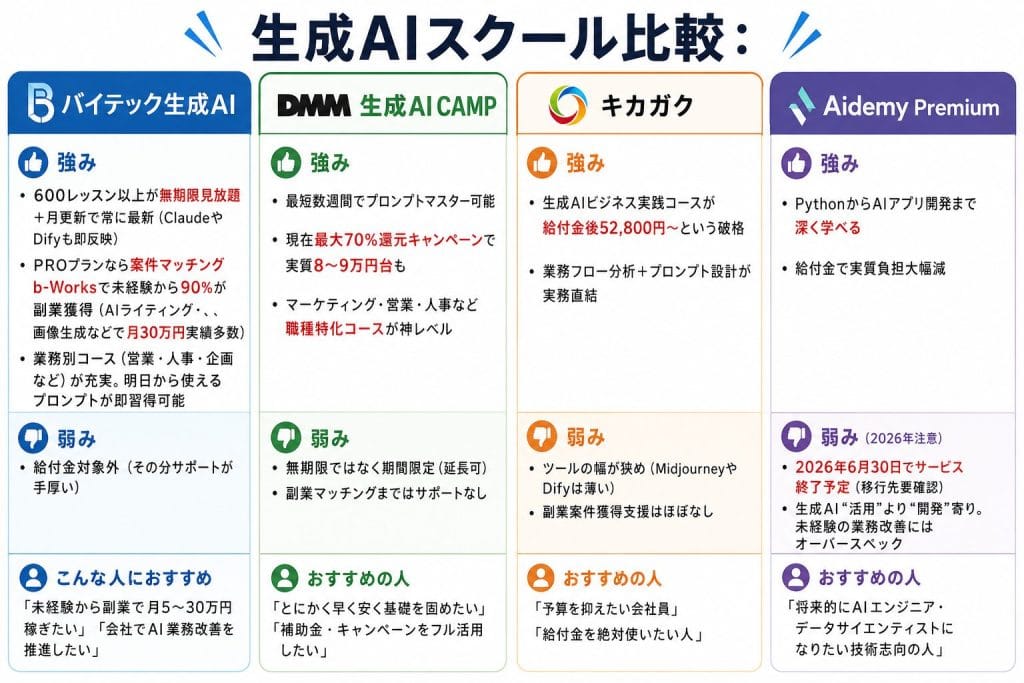 alt="生成AIスクール比較"
