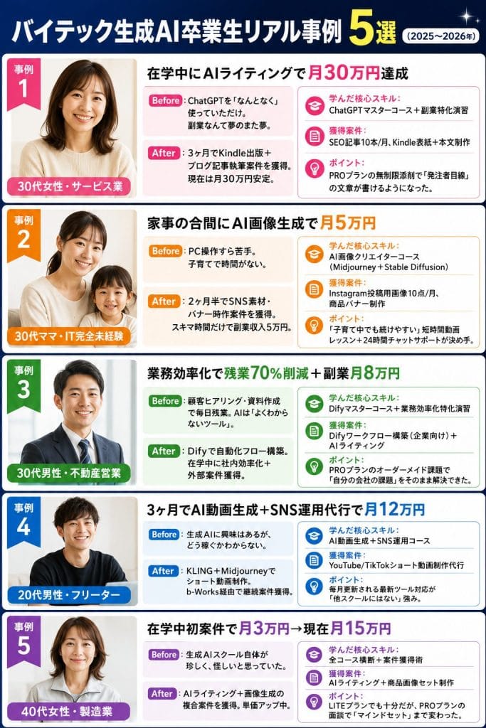 alt="バイテック生成AI卒業生リアル事例5選(2025〜2026年)"