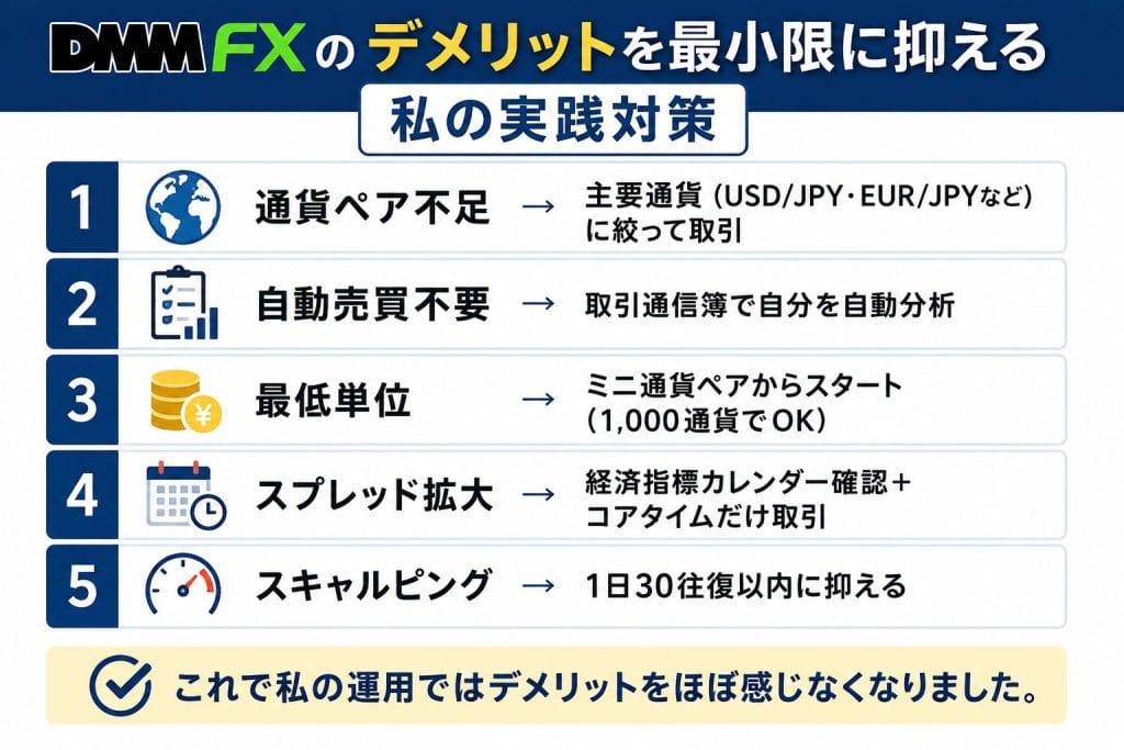 alt="DMMFXの デメリットを最小限に抑える私の実践対策"